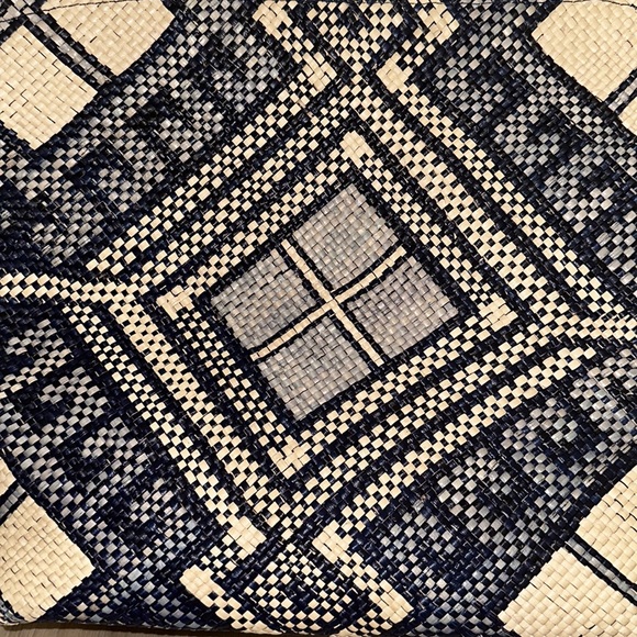 EUC Wicker Woven Straw Purse Handbag Beach Tote Bag - Picture 13 of 13